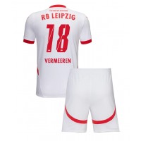 Echipament fotbal RB Leipzig Arthur Vermeeren #18 Tricou Acasa 2024-25 pentru copii maneca scurta (+ Pantaloni scurti)